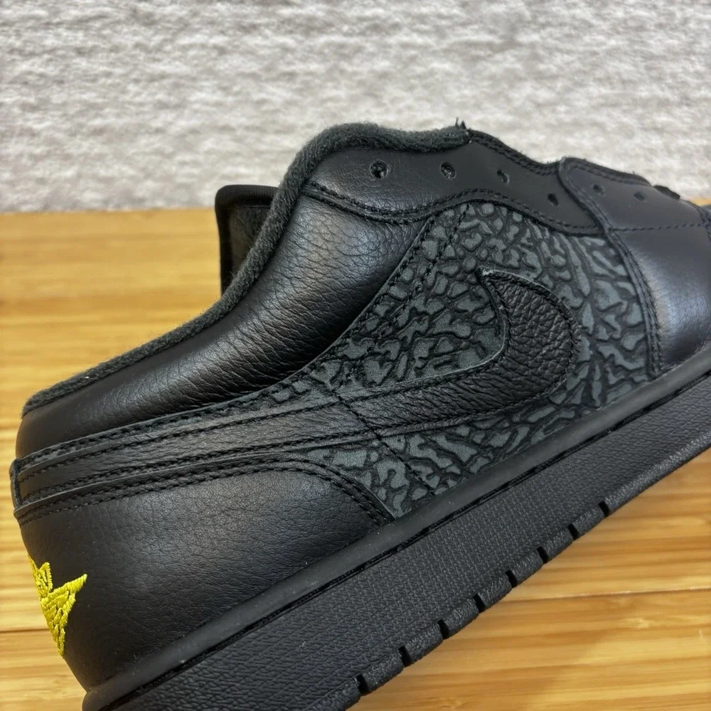 Nike Air Jordan 1 Low SE Black Anthracite Tour Yellow IM6568-010 Men's Size 12